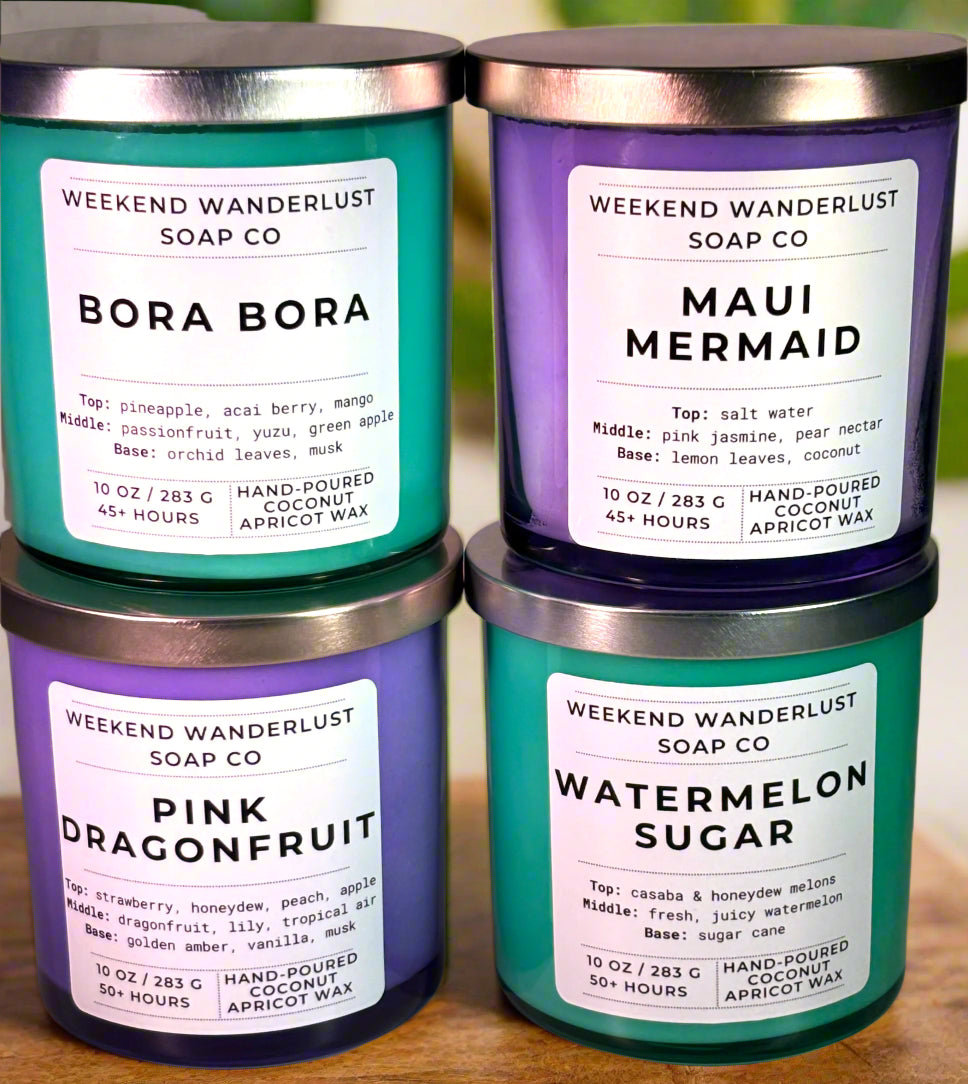 Colorful Glass Candles