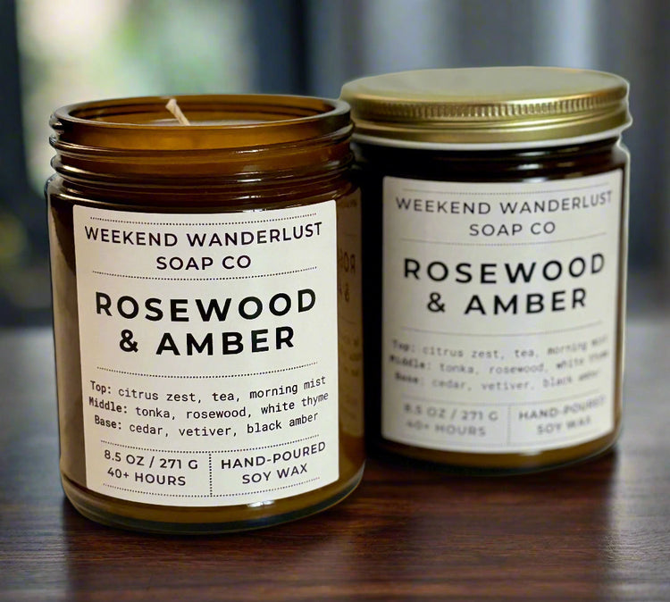 Amber Glass Jars