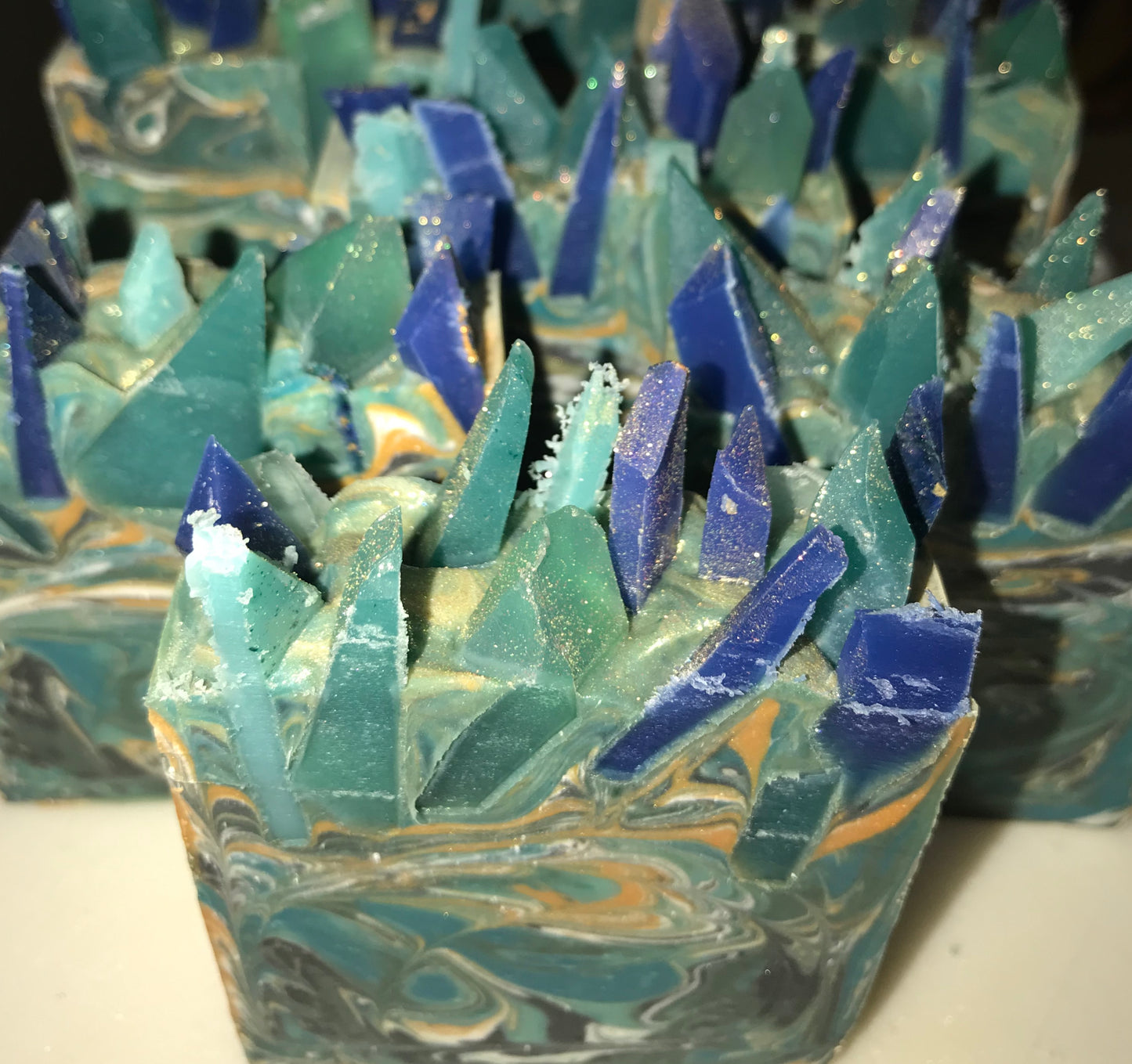 Turquoise Crystal Artisan Soap