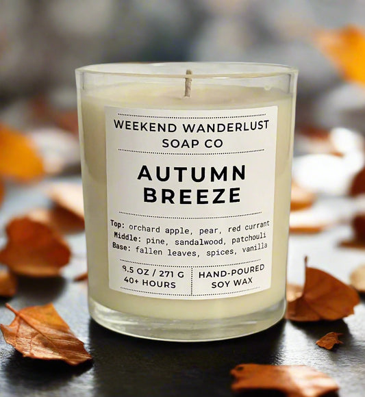 Autumn Breeze | Clear Glass Soy Candles