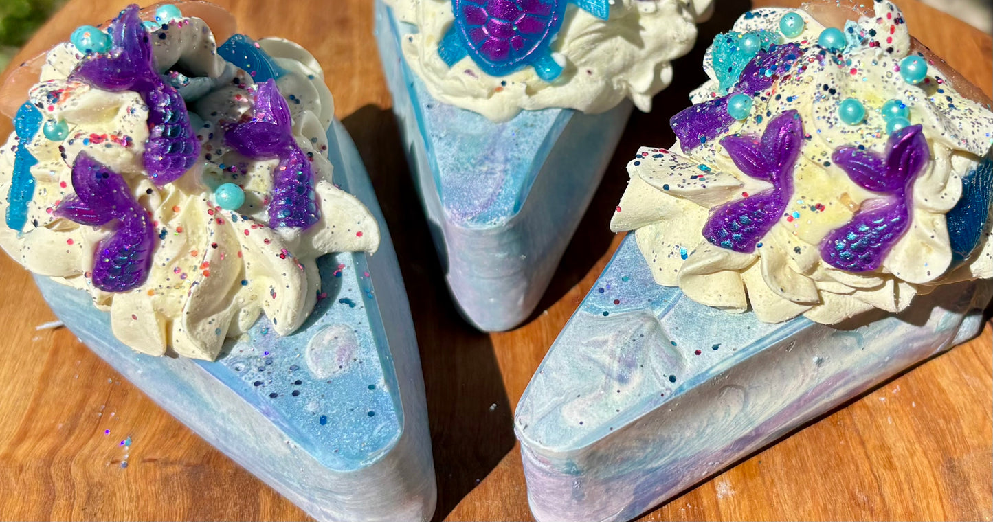 Ocean Life Cake Slice Artisan Soap