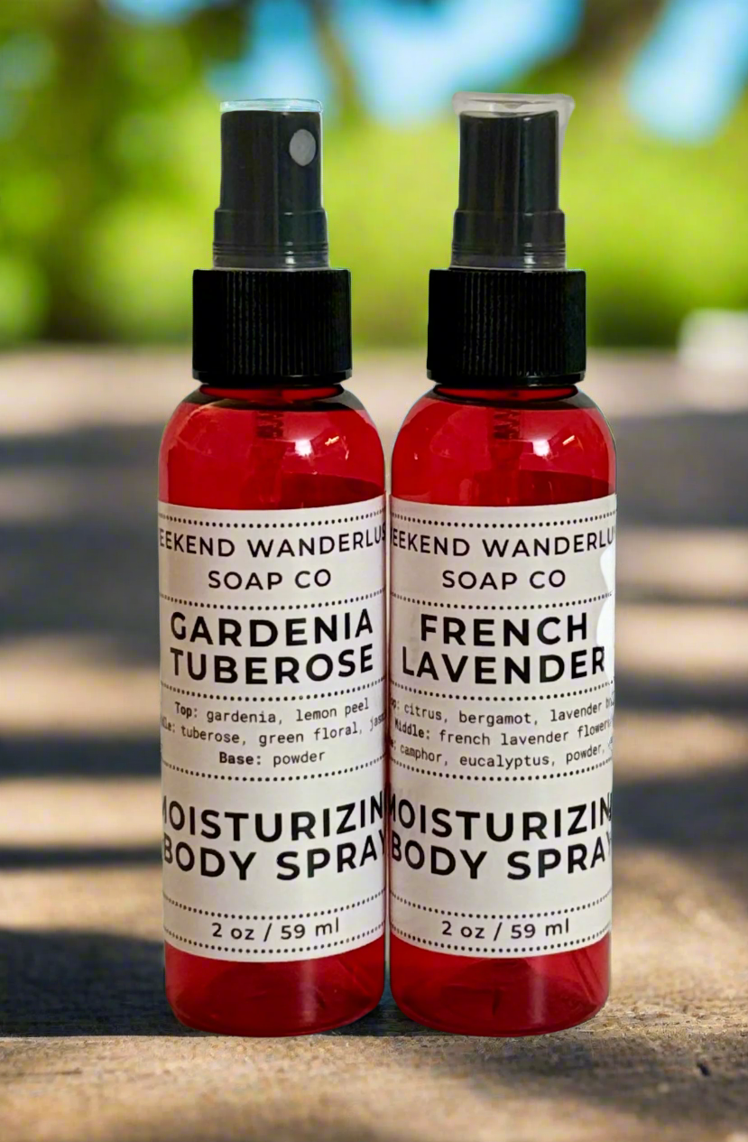 Moisturizing Body Spray Mist - Spring Fragrances