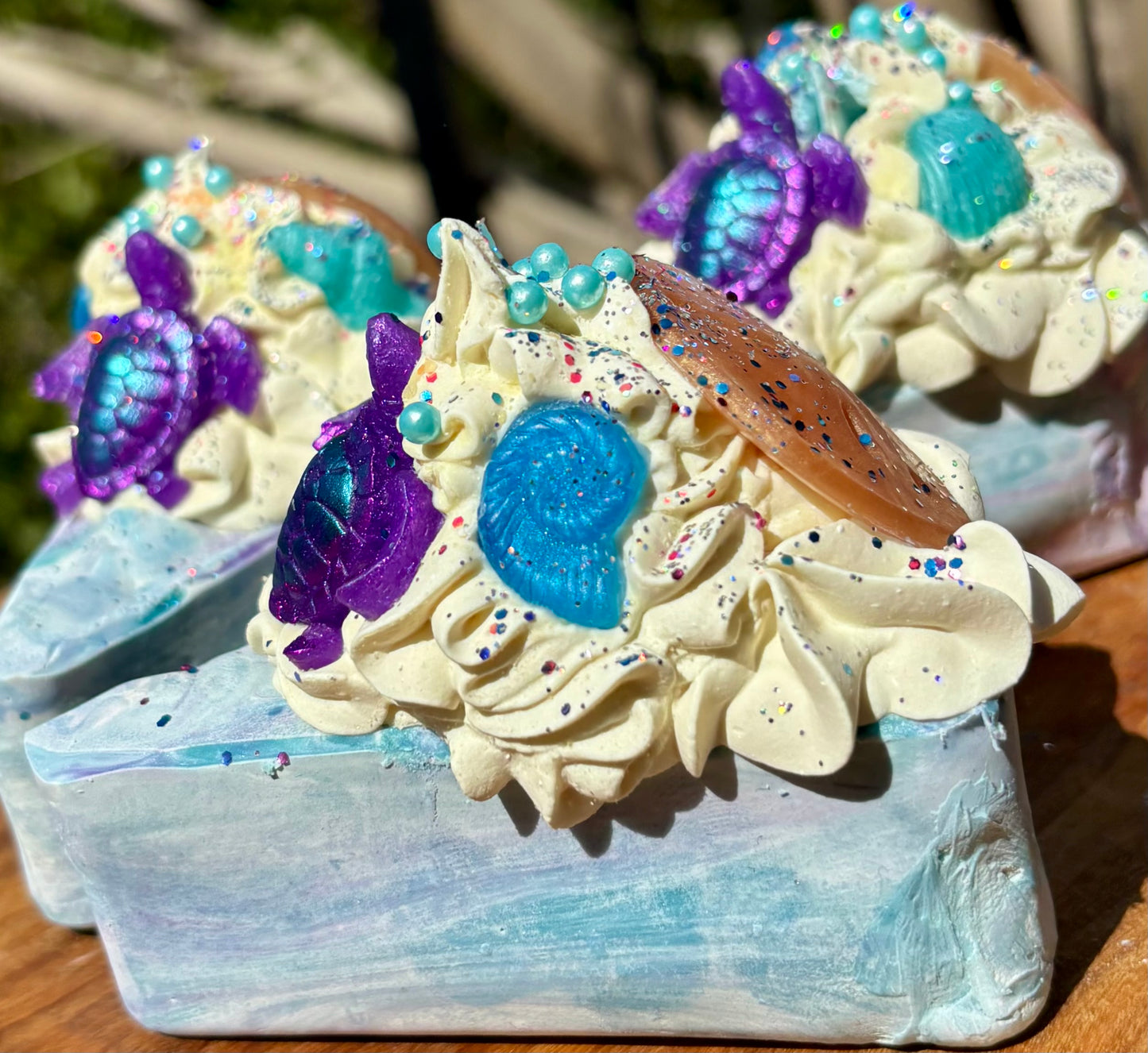 Ocean Life Cake Slice Artisan Soap