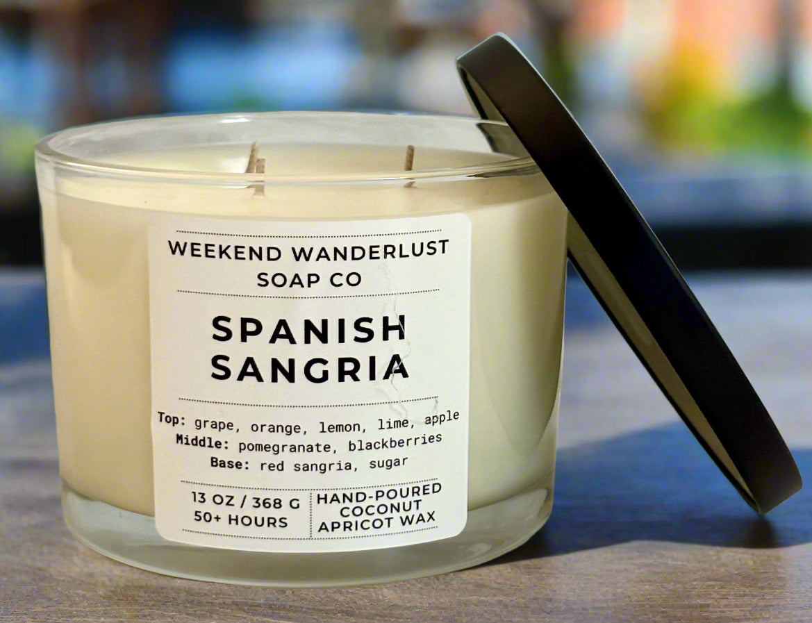 Spanish Sangria | 3-Wick Apricot Coconut Candles