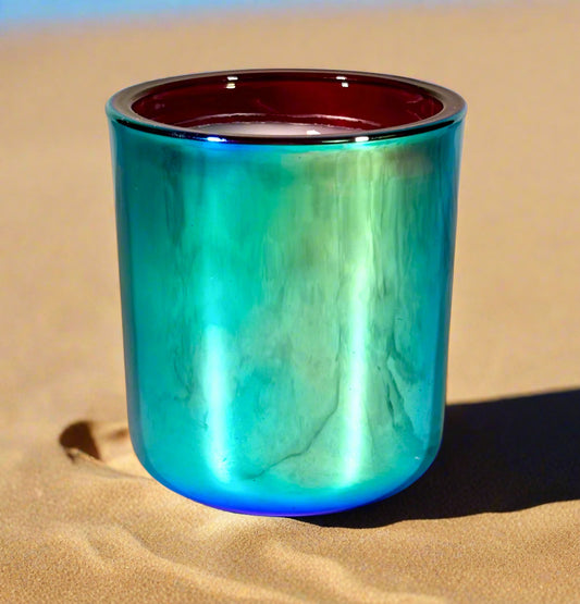 Saharan Sands | Mini Chrome Prism Tumbler Jar Coconut Apricot Wax Candles