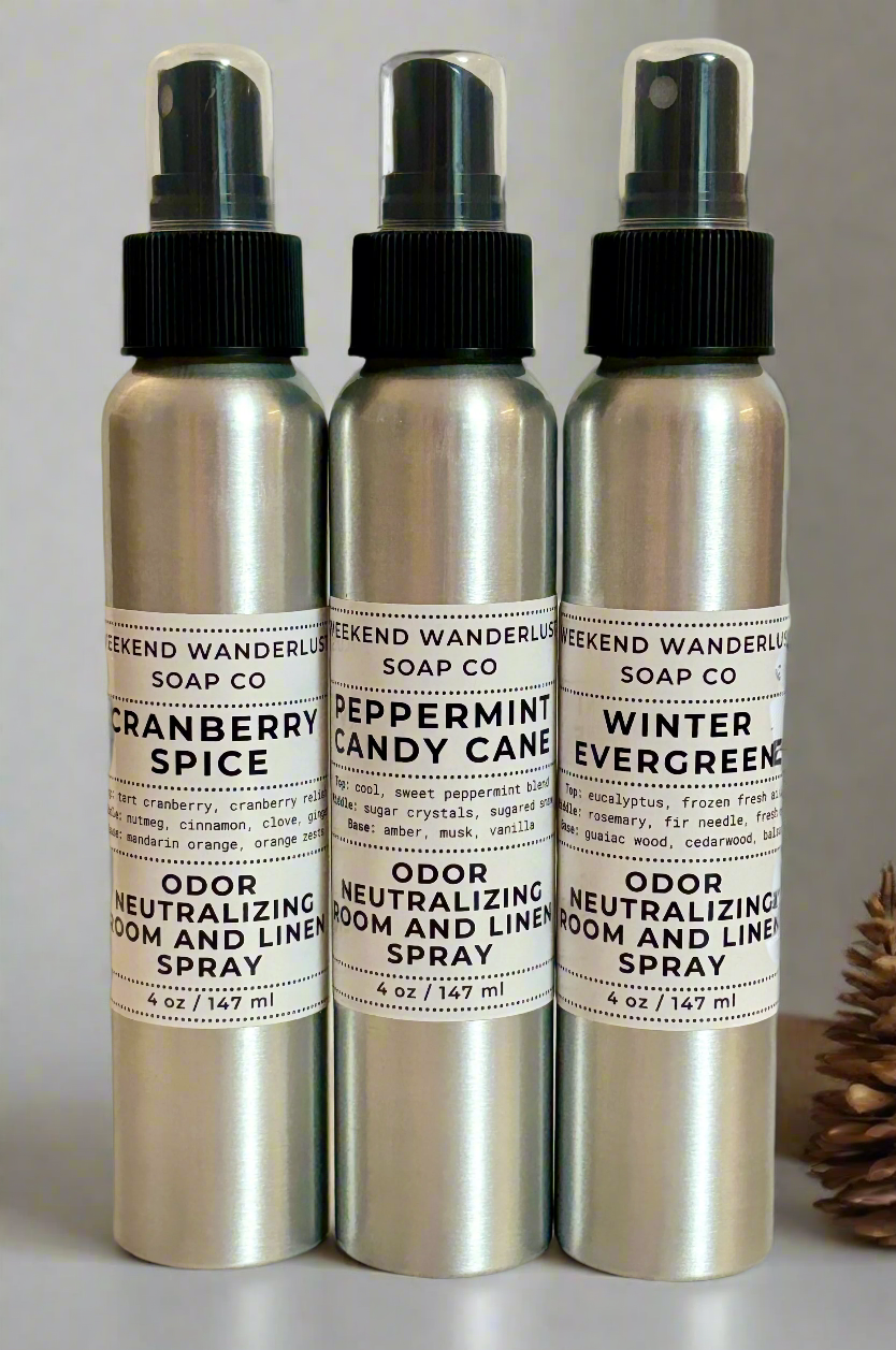 Room and Linen Spray - Odor Neutralizer - Winter Scents