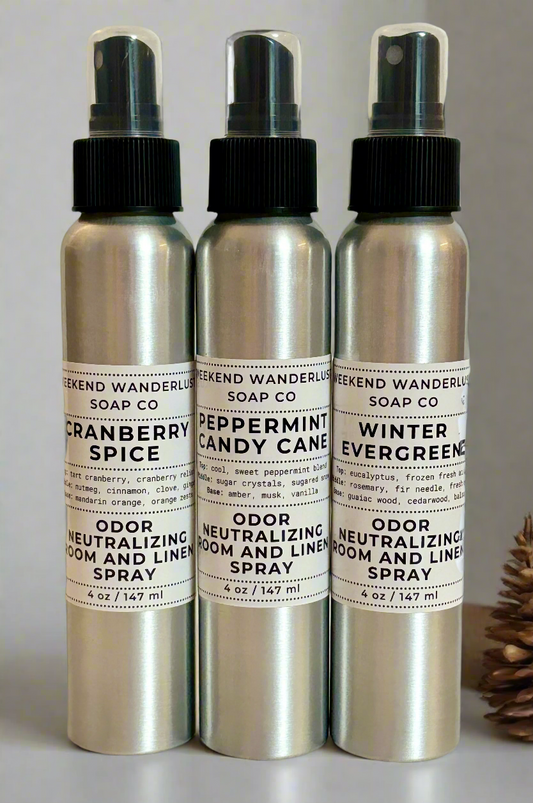Room and Linen Spray - Odor Neutralizer - Winter Scents