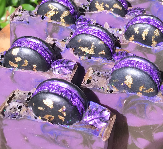 Midnight Blackberry Macaron Artisan Soap