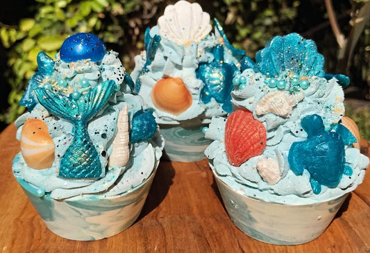 Ocean Life Cupcake Artisan Soap