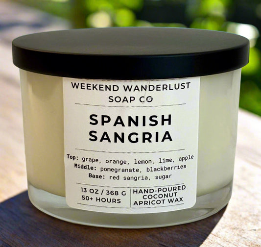 Spanish Sangria | 3-Wick Apricot Coconut Candles