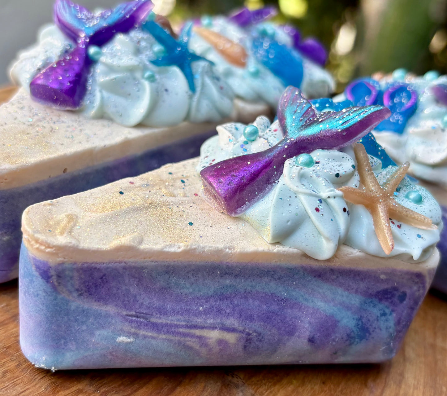 Maui Mermaid Cake Slice Artisan Soap
