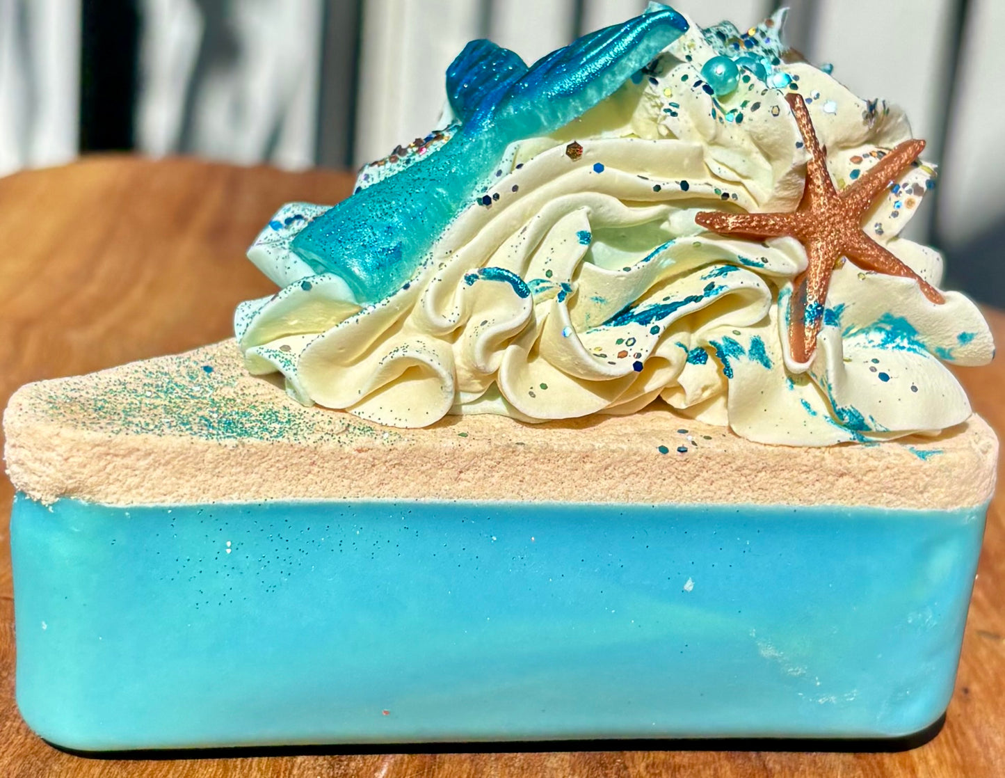 Mermaid Paradise Cake Slice Artisan Soap