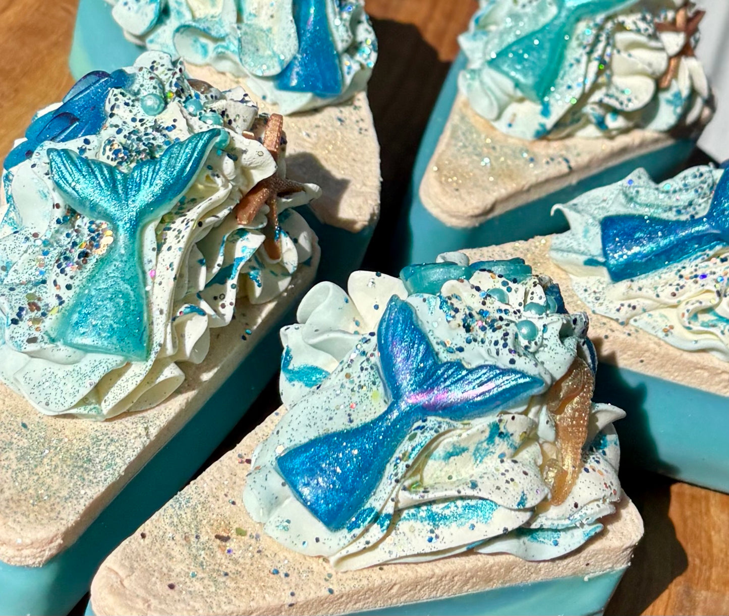 Mermaid Paradise Cake Slice Artisan Soap