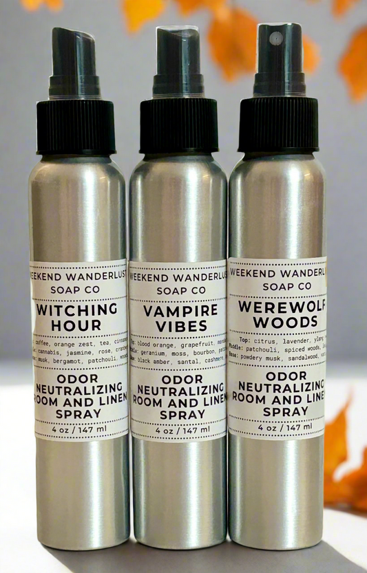 Room and Linen Spray - Odor Neutralizer - Autumn Scents