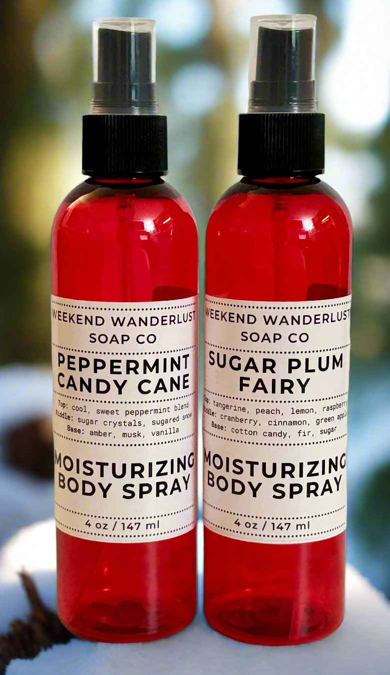 Moisturizing Body Spray Mist - Winter Fragrances