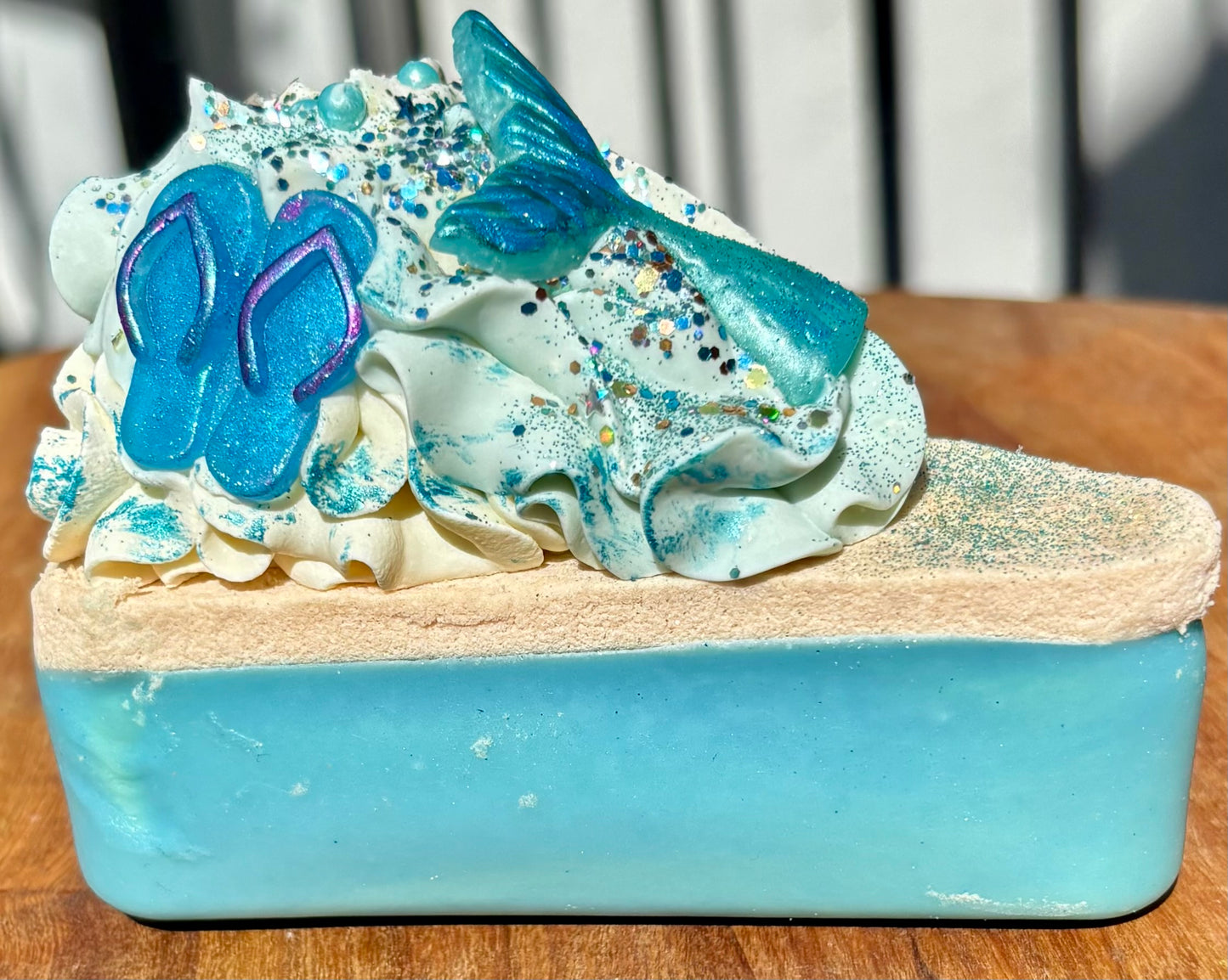 Mermaid Paradise Cake Slice Artisan Soap