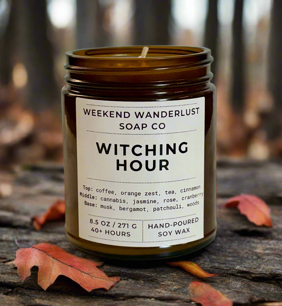Witching Hour | Amber Glass Soy Candles