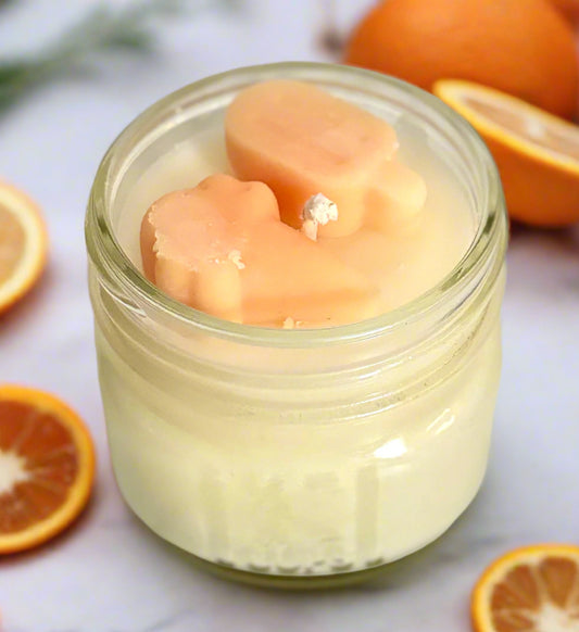 Orange Creamcicle | Square Mason Jar Soy Candles