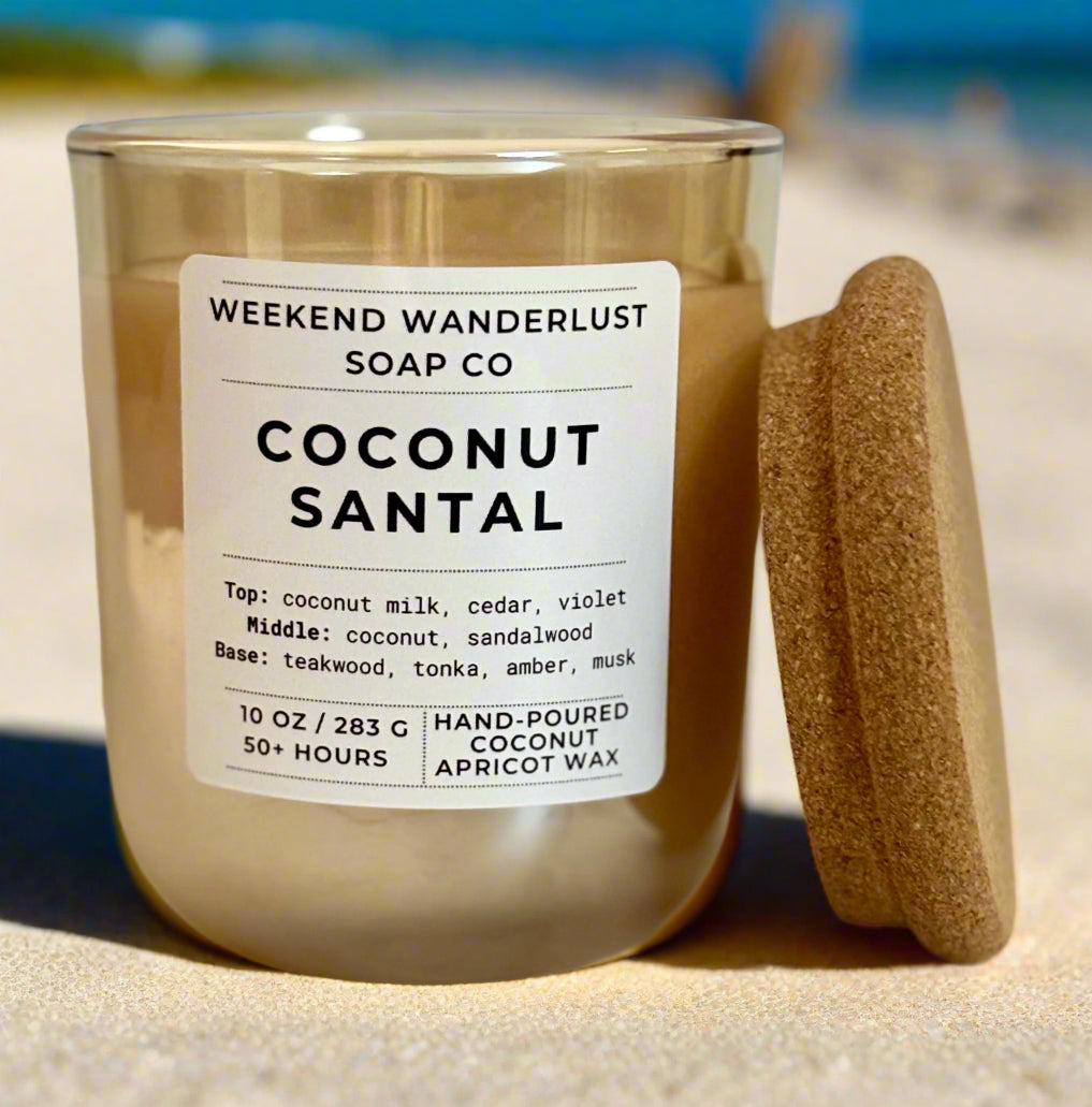 Coconut Santal | Coconut Apricot Tumbler Candles