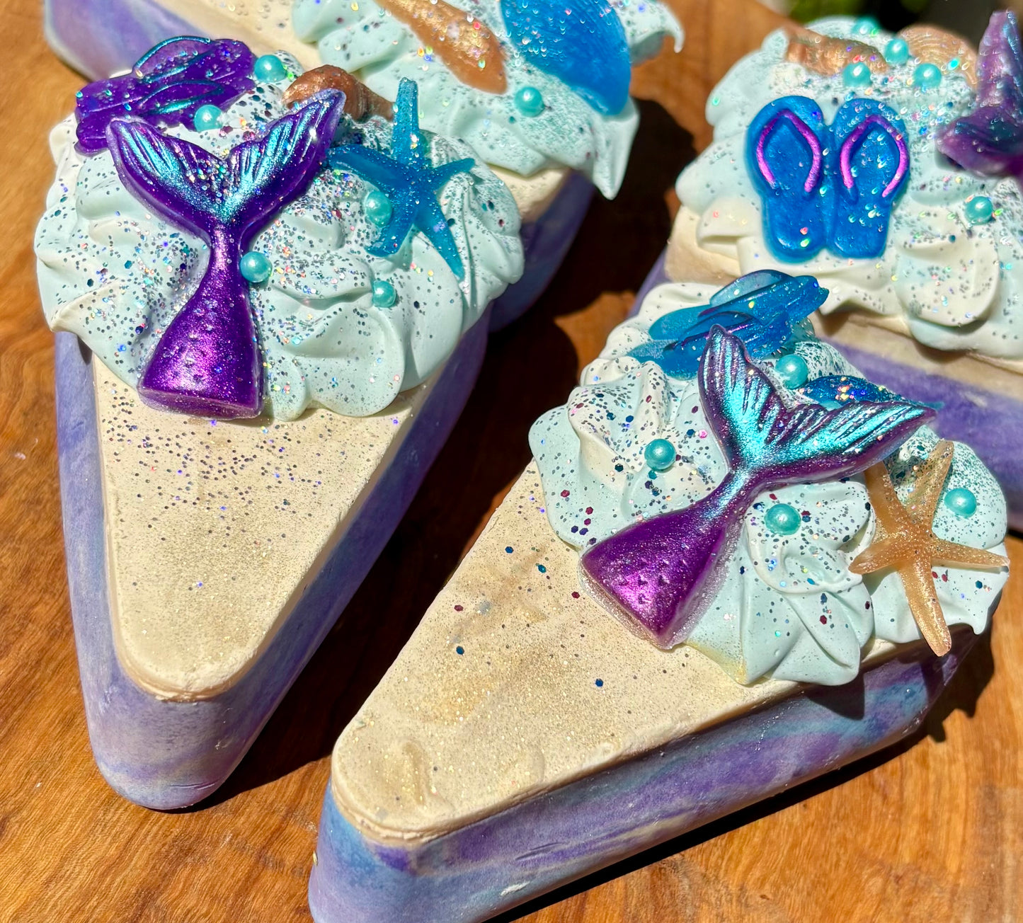 Maui Mermaid Cake Slice Artisan Soap