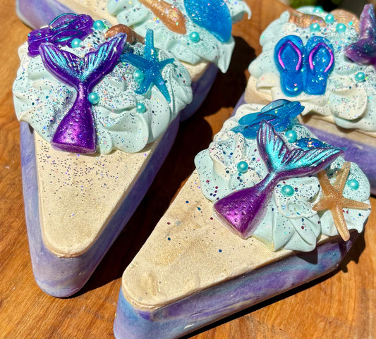 Maui Mermaid Cake Slice Artisan Soap