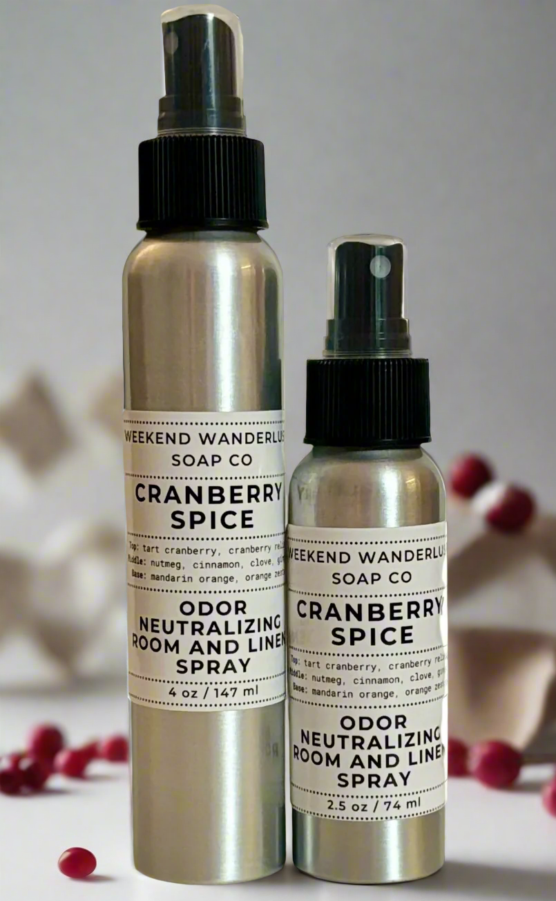 Room and Linen Spray - Odor Neutralizer - Winter Scents