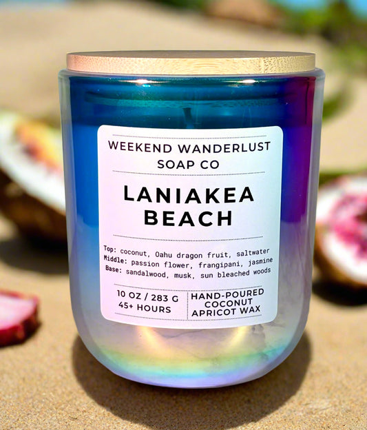 Laniakea Beach | Prism Tumbler Jar Coconut Apricot Wax Candles