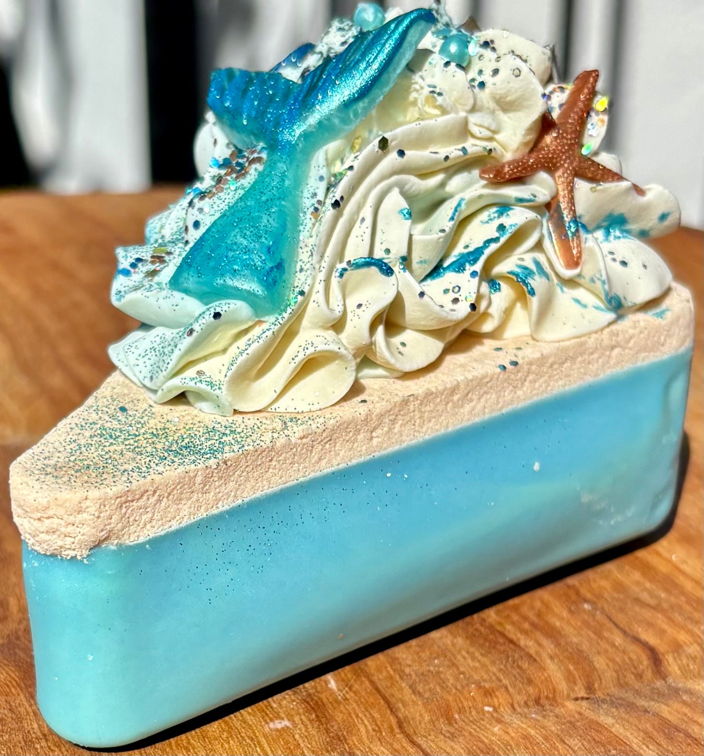 Mermaid Paradise Cake Slice Artisan Soap