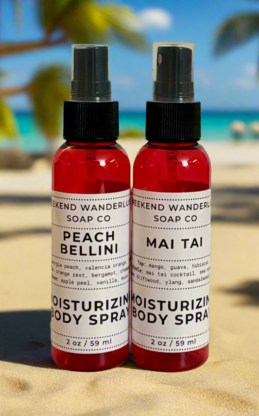 Moisturizing Body Spray Mist - Tropical Cocktails
