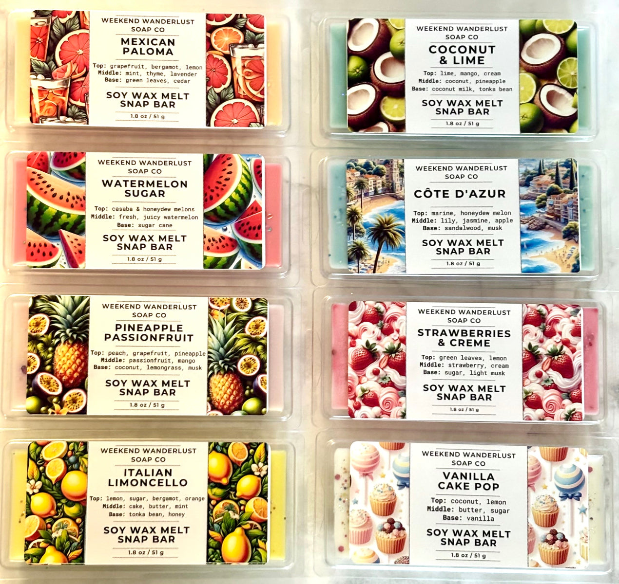 Soy Wax Sparkle Snap Bars