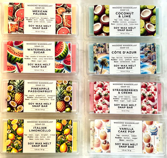Soy Wax Sparkle Snap Bars