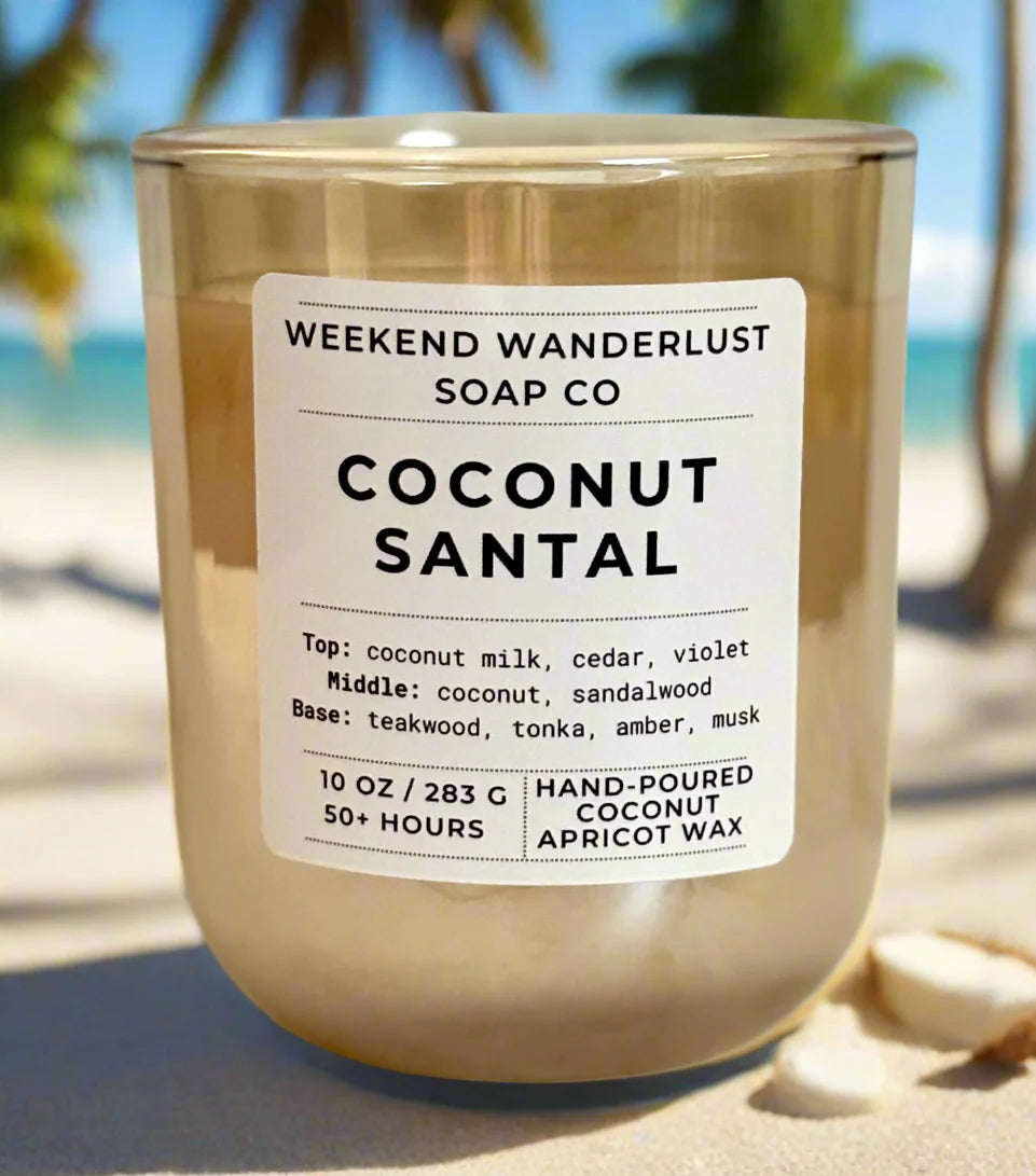 Coconut Santal | Coconut Apricot Tumbler Candles
