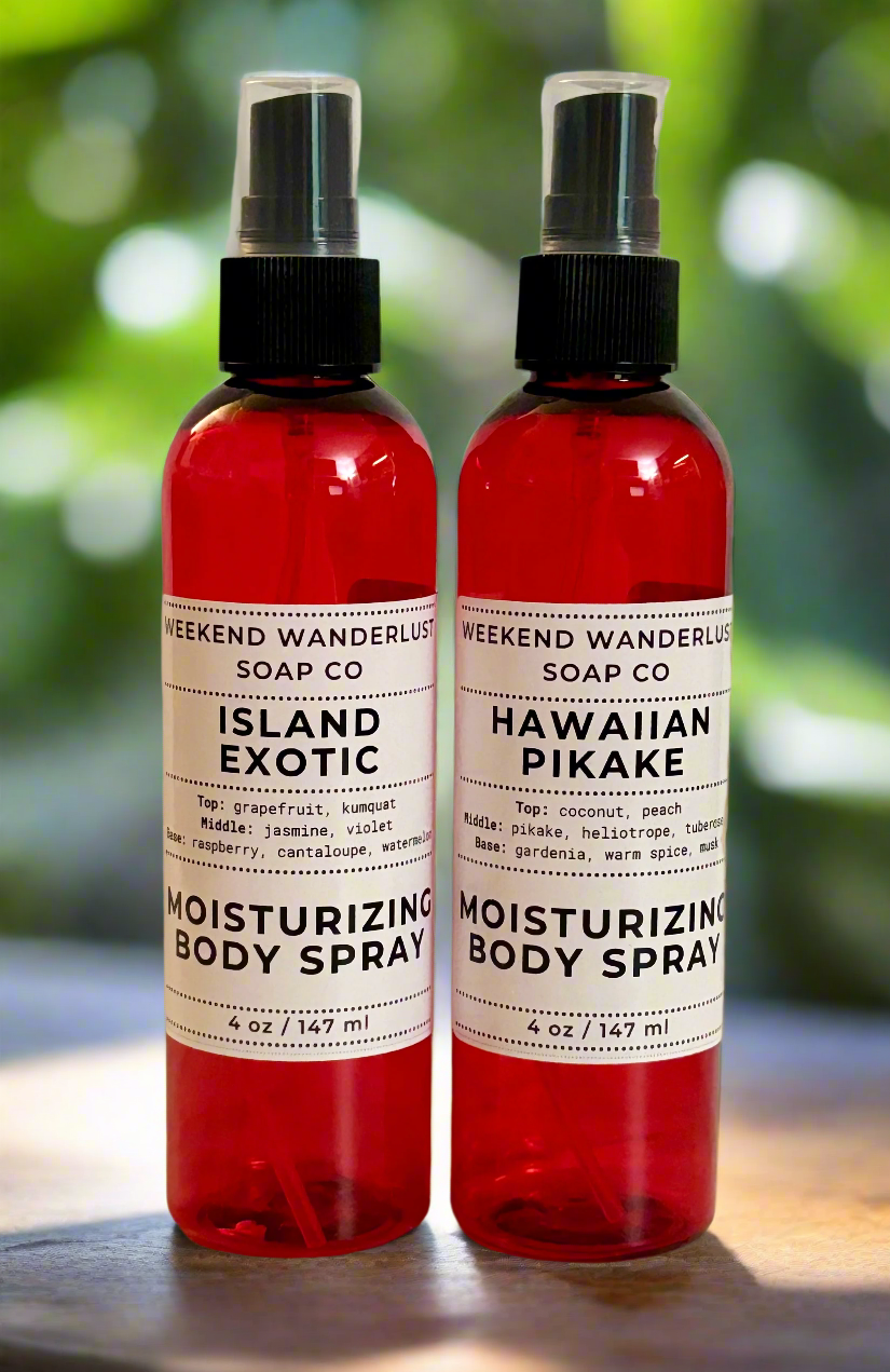 Moisturizing Body Spray Mist - Summer Fragrances