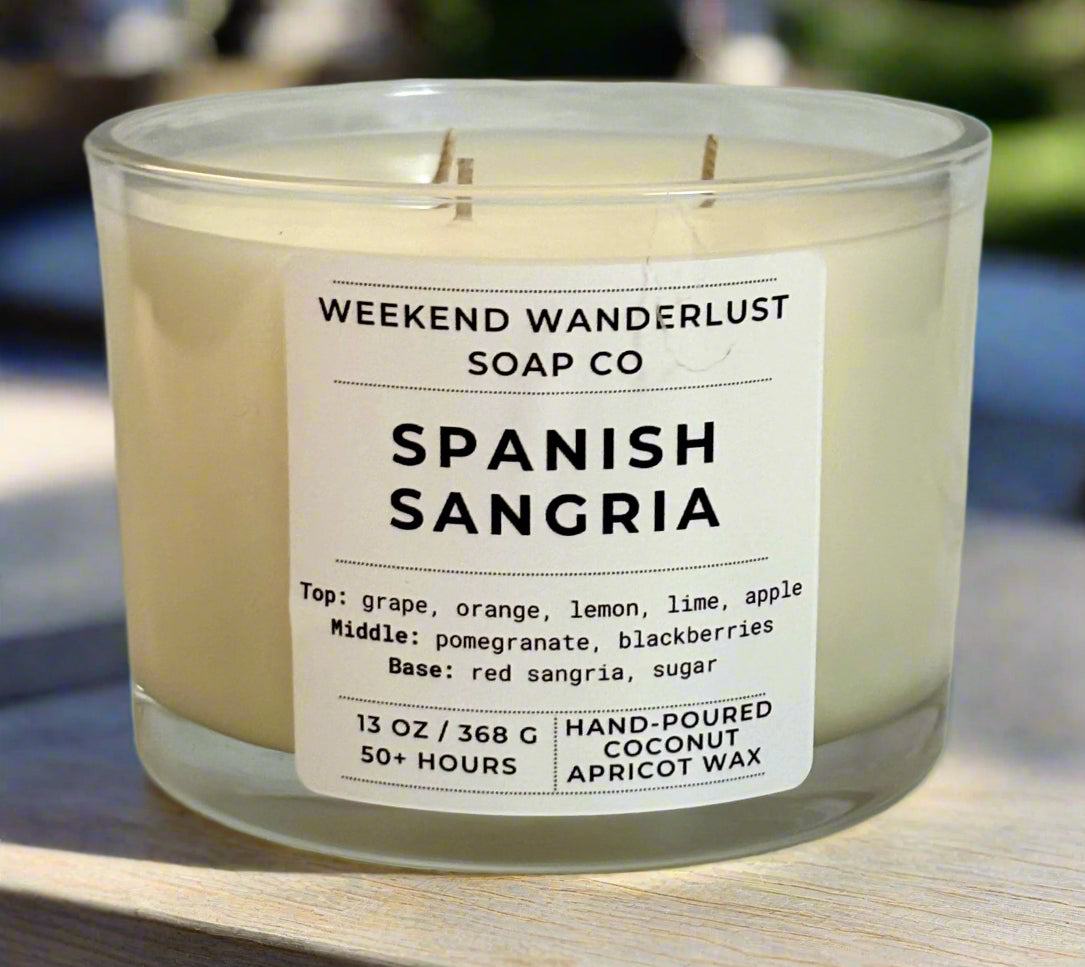 Spanish Sangria | 3-Wick Apricot Coconut Candles