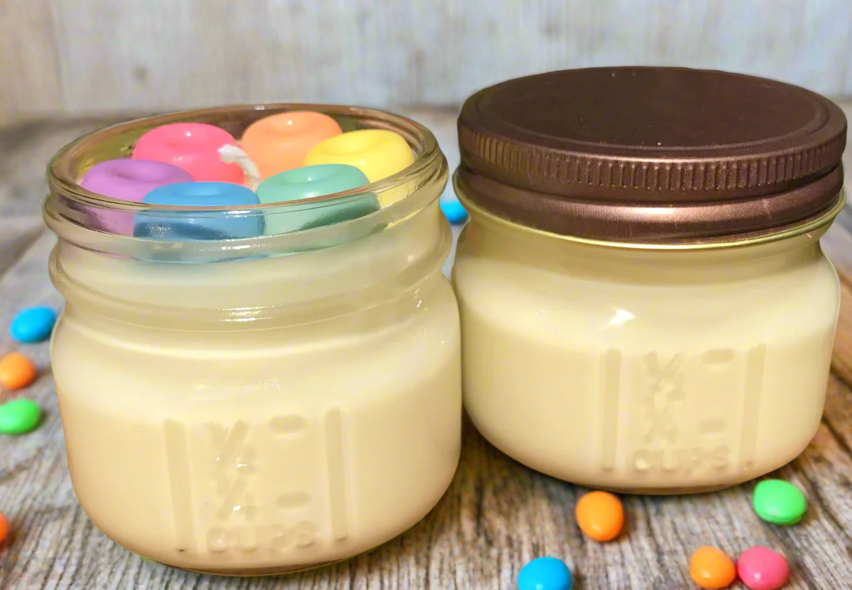 Fruit Loops | Square Mason Jar Soy Candles