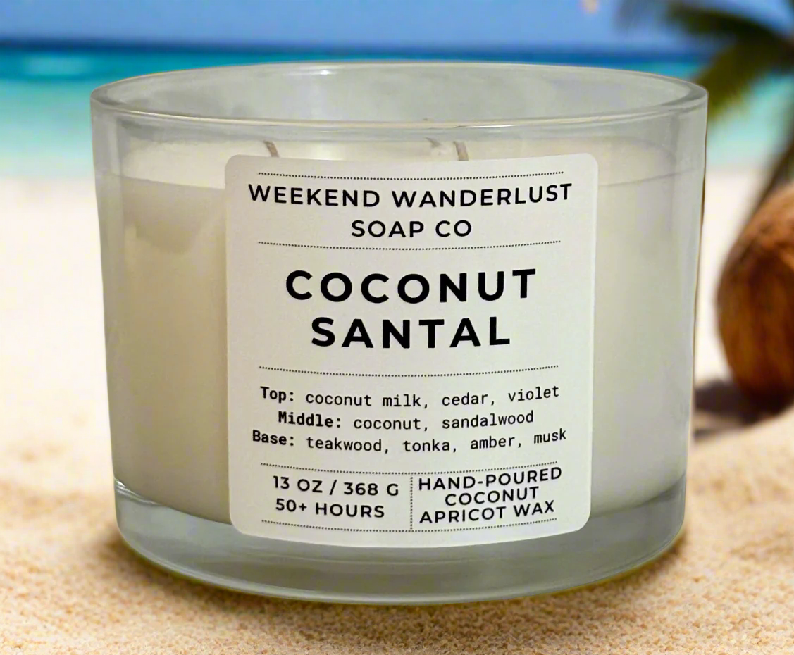 Coconut Santal | 3-Wick Apricot Coconut Candles