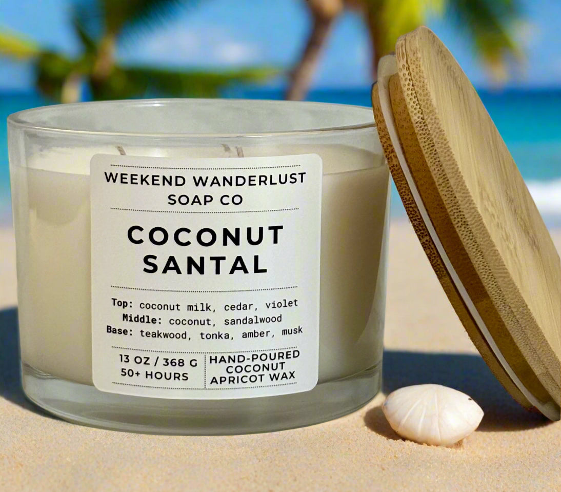 Coconut Santal | 3-Wick Apricot Coconut Candles
