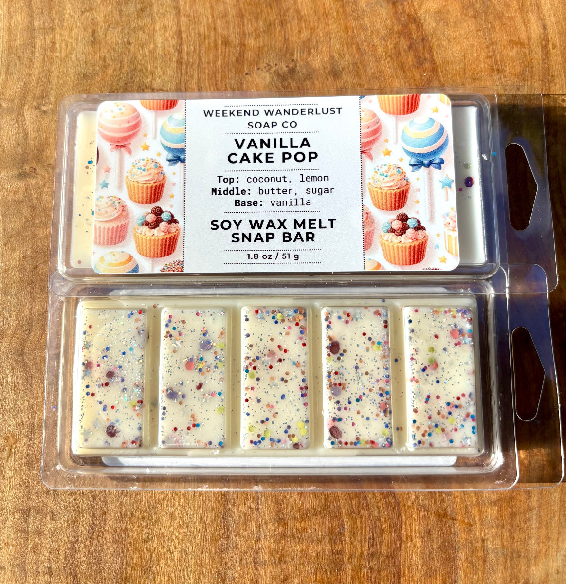 Soy Wax Sparkle Snap Bars