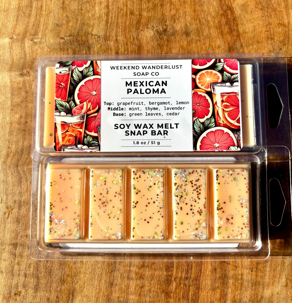 Soy Wax Sparkle Snap Bars