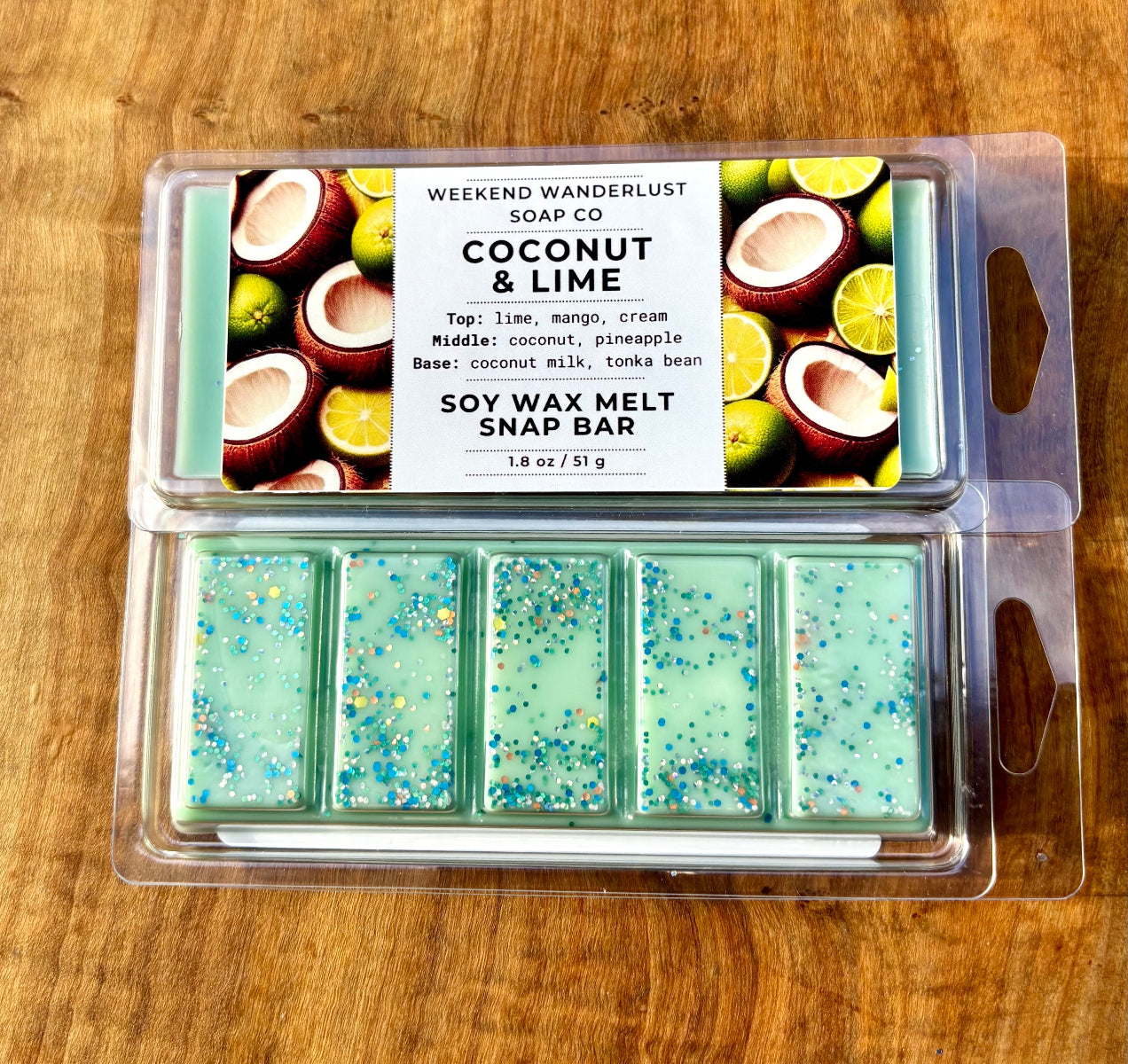 Soy Wax Sparkle Snap Bars