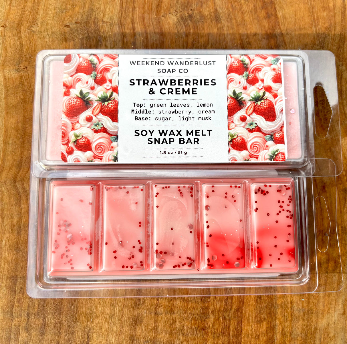 Soy Wax Sparkle Snap Bars