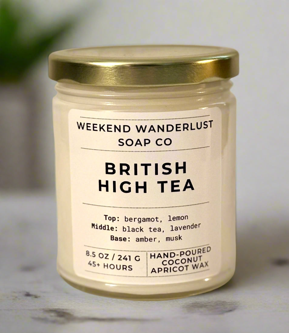British High Tea candle