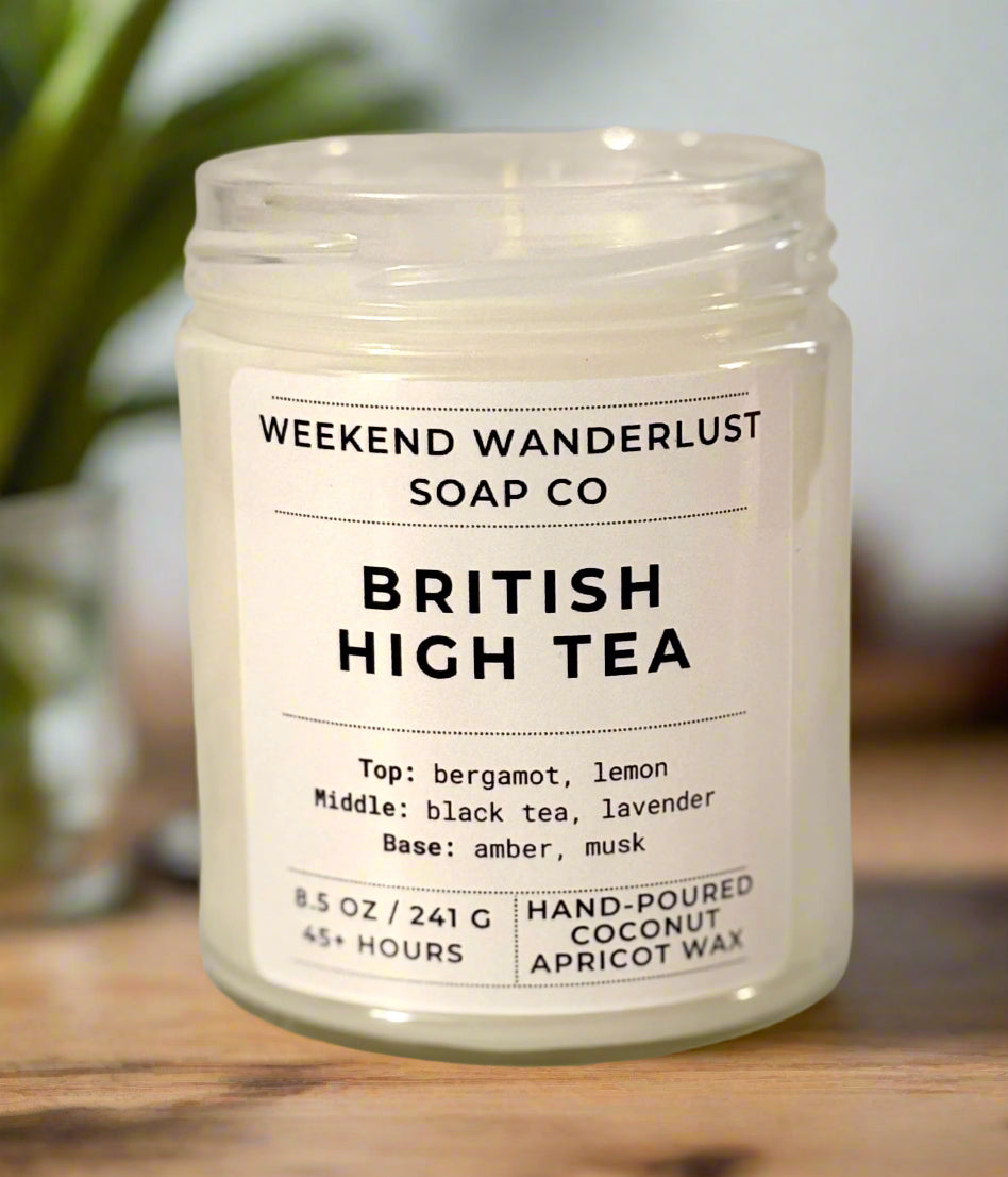 British High Tea candle