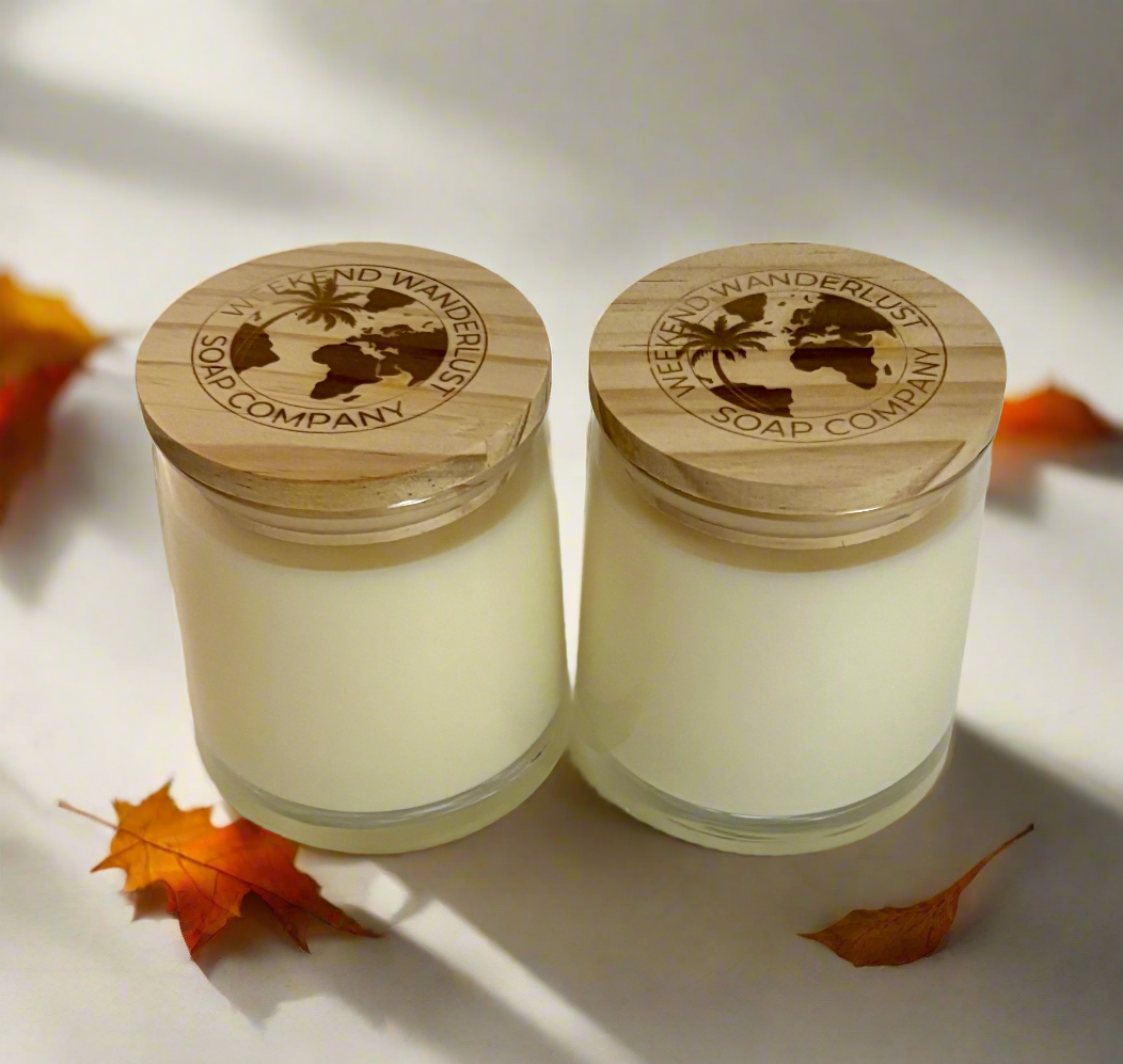 Bourbon Spiced Pear | Clear Glass Soy Candle