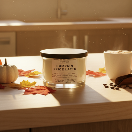 Pumpkin Spice Latte | 3-Wick Apricot Coconut Candles