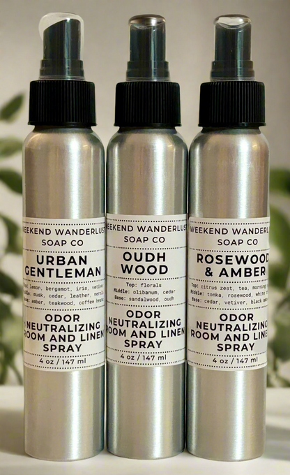 Room and Linen Spray - Odor Neutralizer - Classic Scents