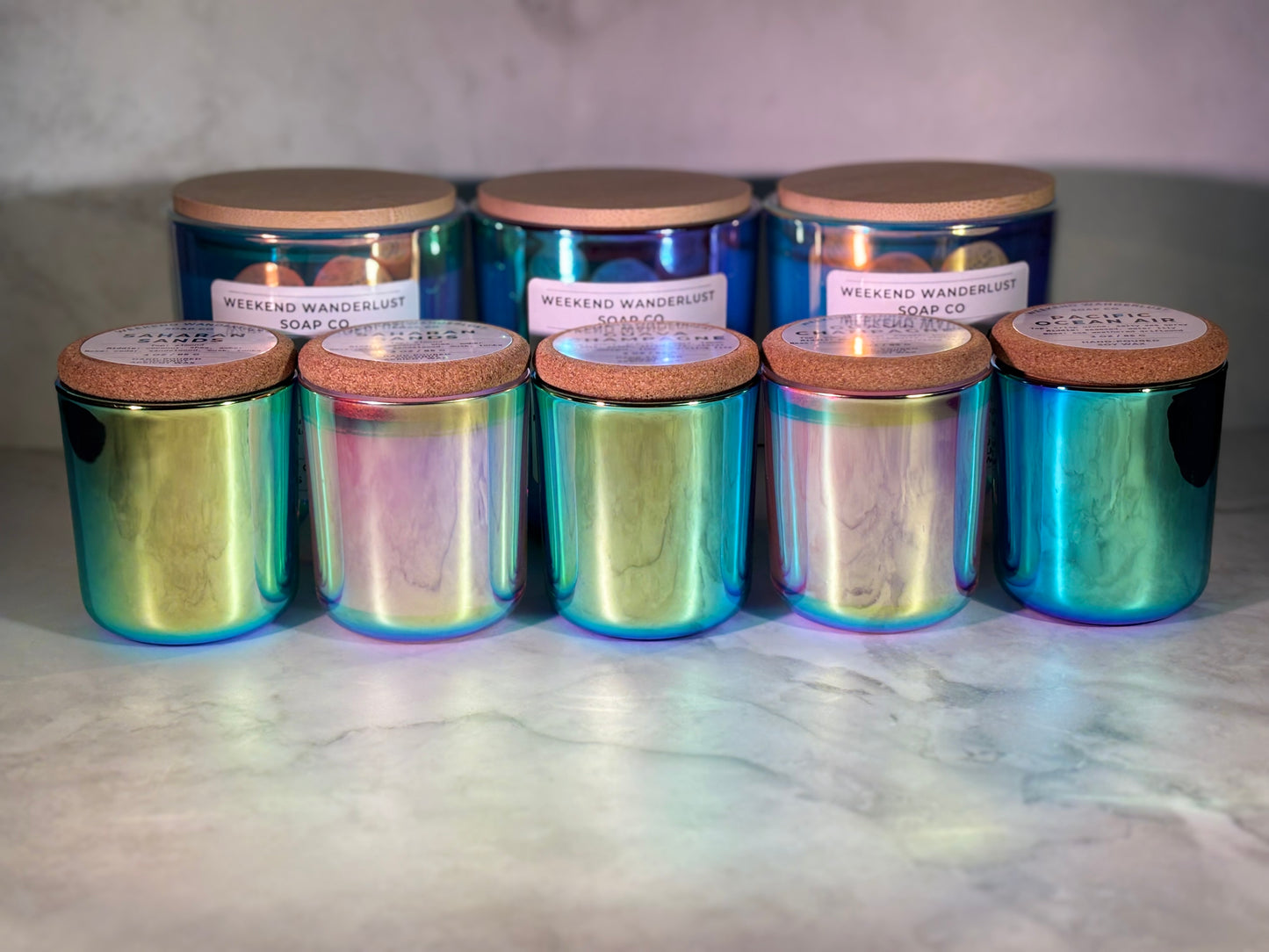 Saharan Sands | Mini Prism Tumbler Jar Coconut Apricot Wax Candles