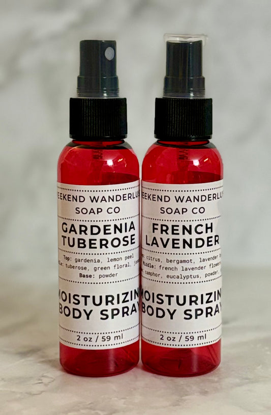 Moisturizing Body Spray Mist - Spring Fragrances