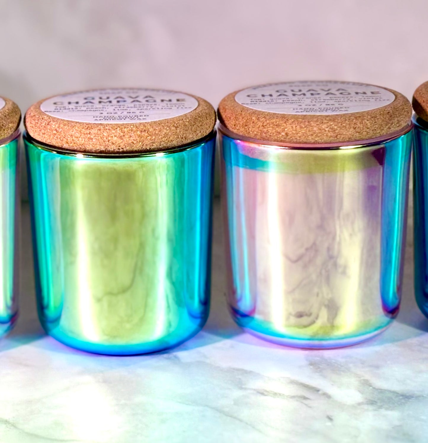 Saharan Sands | Mini Chrome Prism Tumbler Jar Coconut Apricot Wax Candles