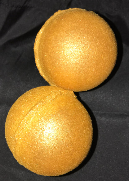 Frankincense & Myrrh Gold Glitter Bath Bombs